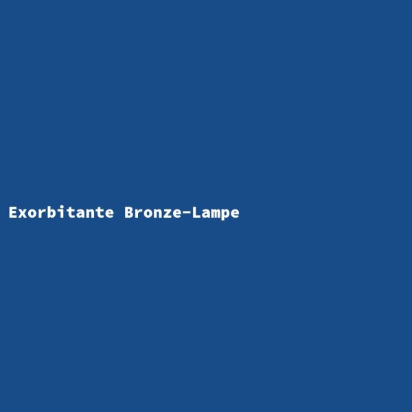 Exorbitante Bronze-Lampe
