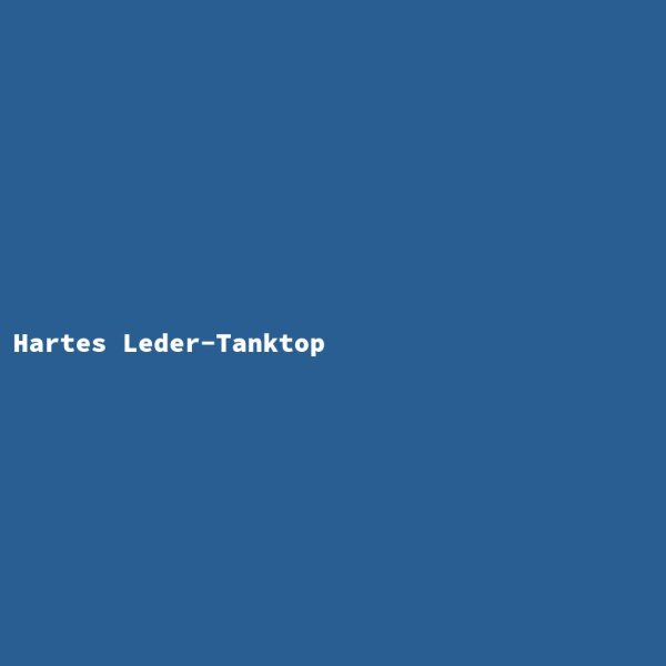 Hartes Leder-Tanktop