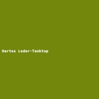 Hartes Leder-Tanktop