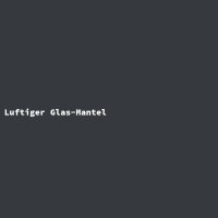 Luftiger Glas-Mantel