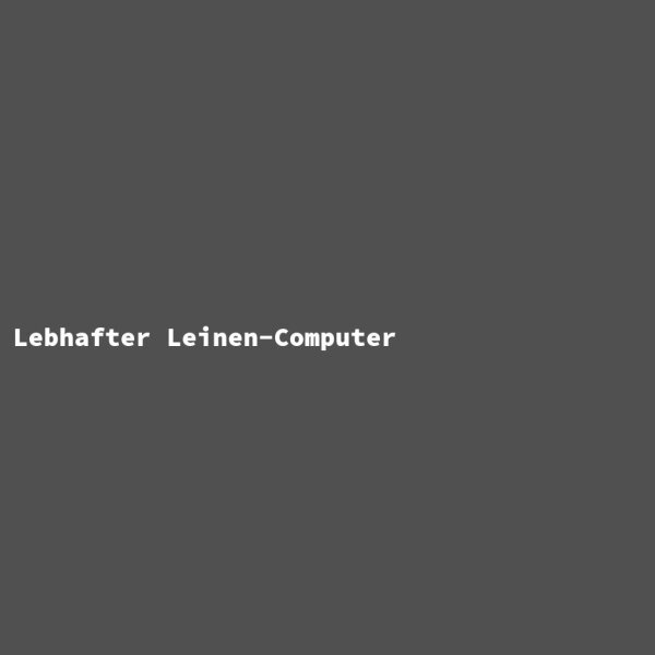 Lebhafter Leinen-Computer