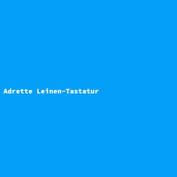 Adrette Leinen-Tastatur