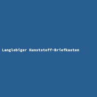 Langlebiger Kunststoff-Briefkasten