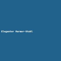 Eleganter Marmor-Stuhl