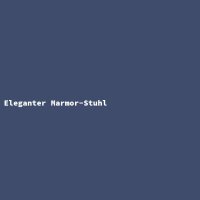 Eleganter Marmor-Stuhl