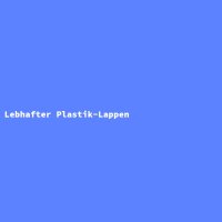 Lebhafter Plastik-Lappen